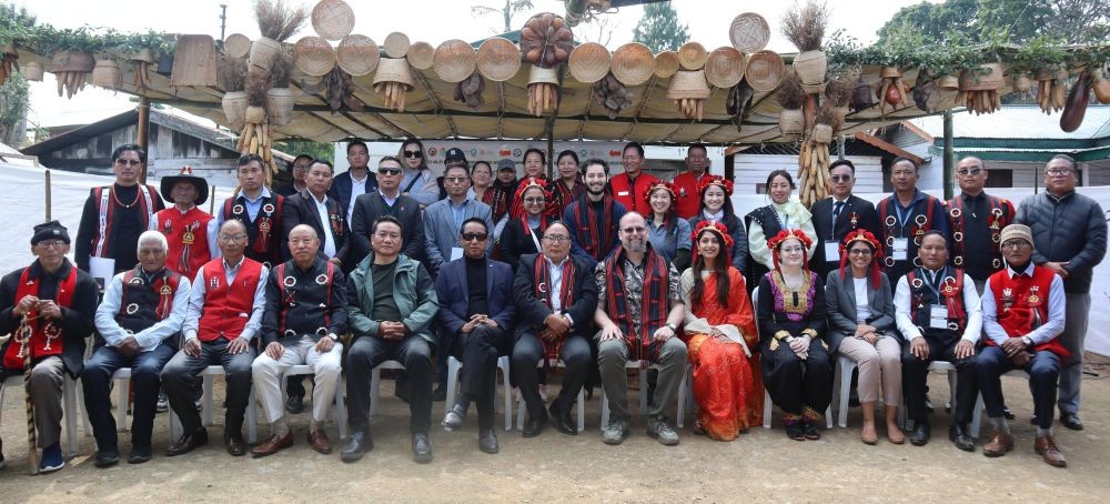 Officials, guests and others during the 5.0 edition of Chengu Festival held at Kivikhu village.